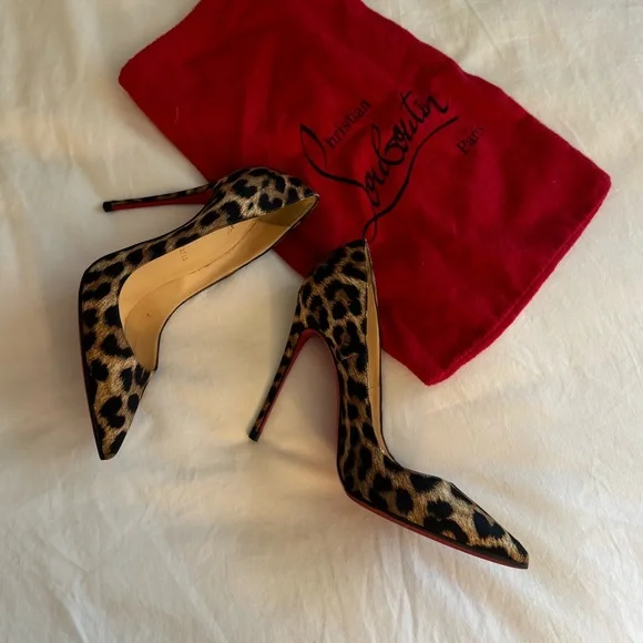 Christian Louboutin Leopard Print Heels - Picture 6 of 10